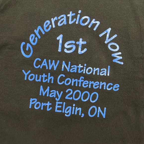 2 for $25 Vintage Y2K graphic t shirt made in Canada size XL - Picture 6 of 6